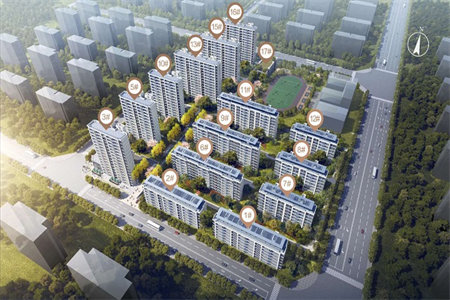 城东水岸东方3室2厅1卫103m2精装修